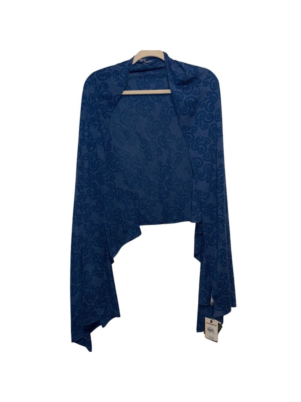 NWT Woolrich Womens Journey Wrap Blue Patterned Lightweight Versatile 27"x80"